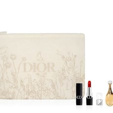 Dior Floral Pouch/ Lipstick /J'adore eau de parfum and le serum travel
