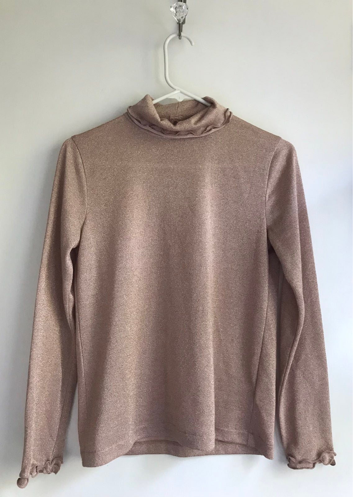 J. Crew rose gold turtle neck longsleeve