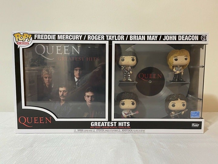 Funko Pop! Deluxe Albums Queen Greatest Hits ~ Incl. Display Case ~ Brand New!