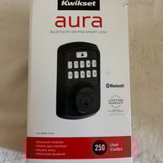 Kwikset 99420-003 Aura Bluetooth Programmable Keypad Door Lock Deadbolt