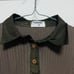 CHANEL Long-sleeved Brown Polo Shirt