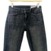 SIWY DENIM Mid Rise Skinny Jean Undone Hem in Black Size 25