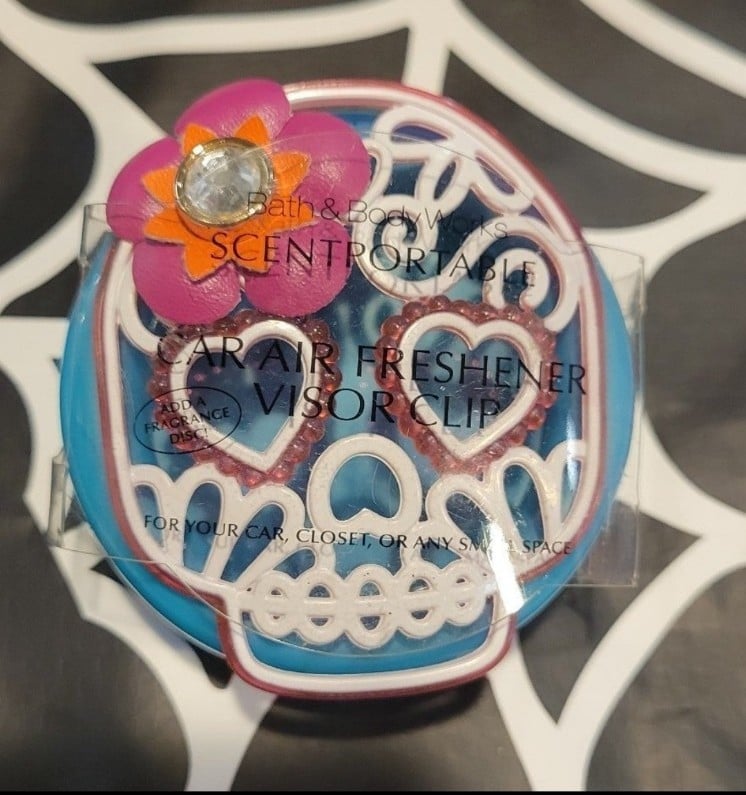 RARE BBW Skeleton Air Freshener Visor Clip