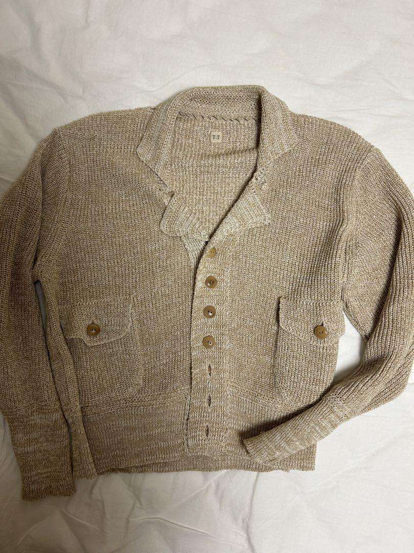 トップス Taiga Takahashi knit sports jacket T.T / Lot.516 KNIT SPORTS JACKET c.1930's | LIVING