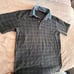 Polo Ralph Lauren Green and Navy Flannel Shirt with Denim Collar – Size Large  •