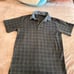 Polo Ralph Lauren Green and Navy Flannel Shirt with Denim Collar – Size Large  •