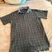 Polo Ralph Lauren Green and Navy Flannel Shirt with Denim Collar – Size Large  •