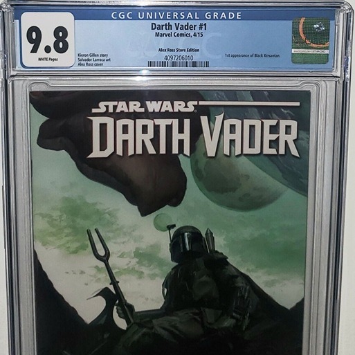 STAR WARS DARTH VADER #1 CGC 9.8 ALEX ROSS VARIANT! 1ST APP OF BLACK KRRSANTAN!