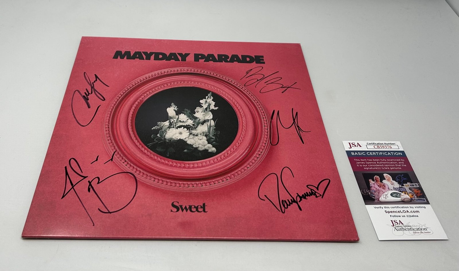Mayday Parade signed Sweet Album JSA COA