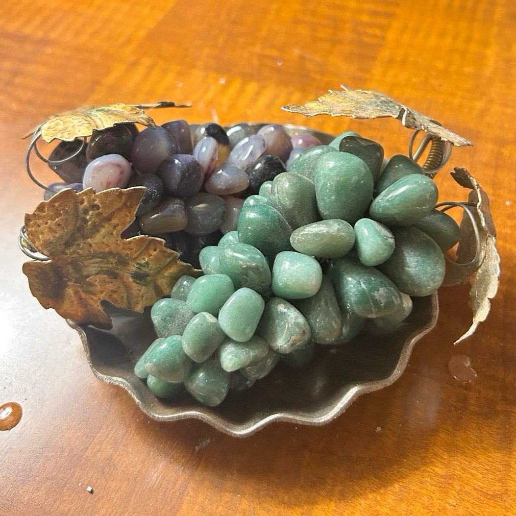 Vintage Jade and Amethyst Grapes