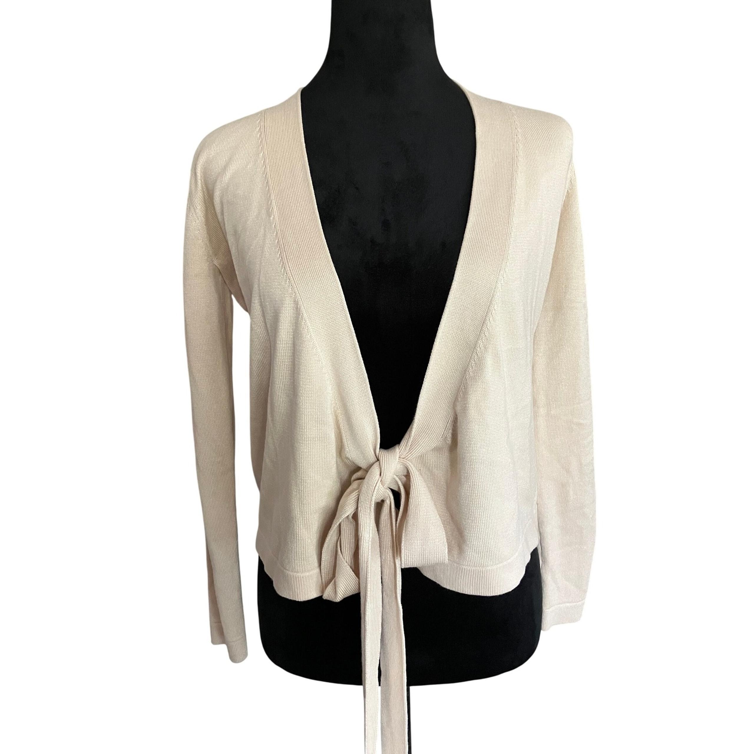 Lulu's Tie Front Long Sleeve Ballerina Cardigan Sweater Womens Size XS NWOT
