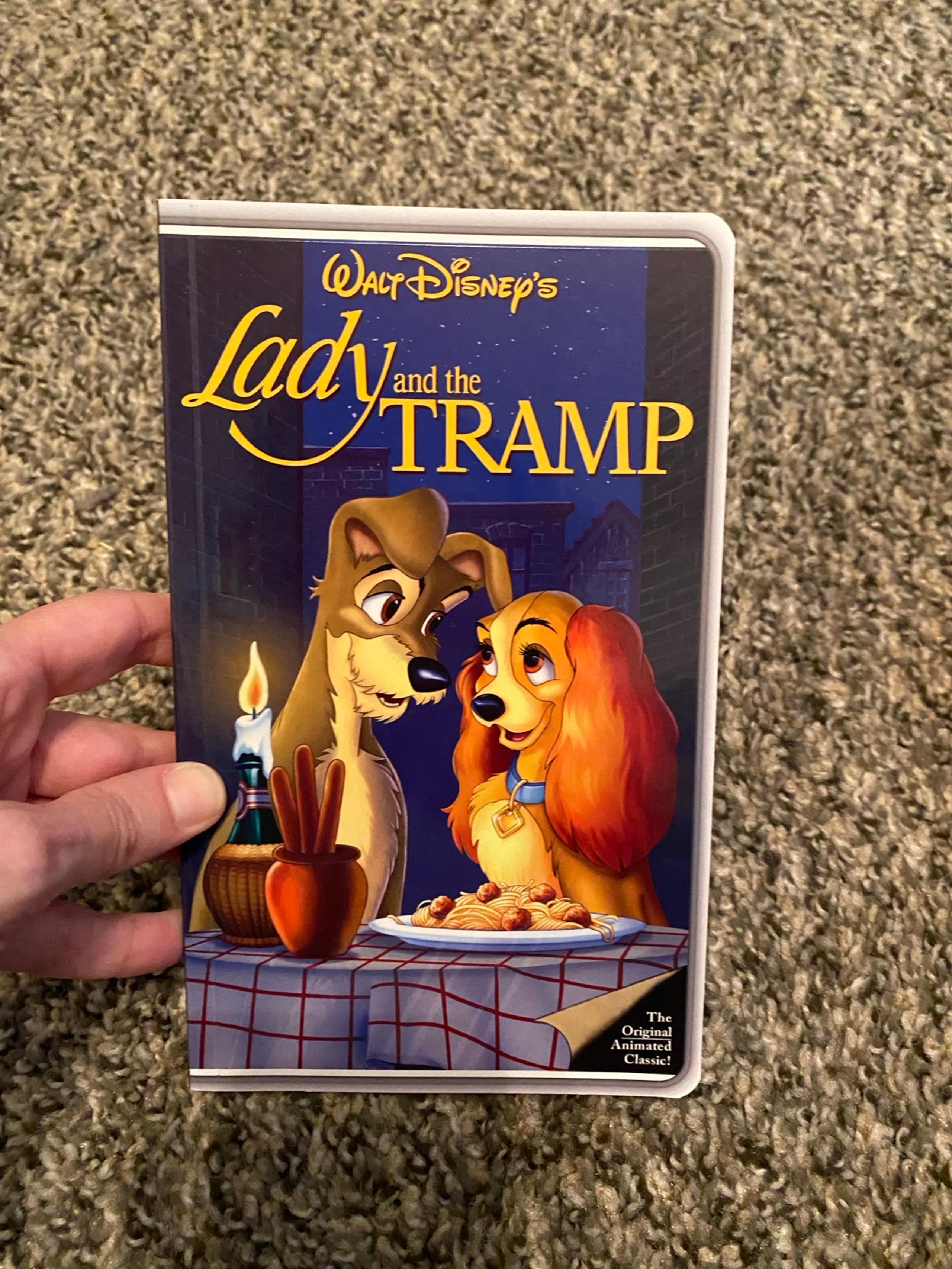 The Lady and the Tramp VHS small notebook