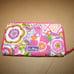 Vera Bradley Floral Pink/White/Yellow/Green Womens Wristlet Wallet