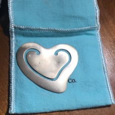 Tiffany Heart Shape book mark
