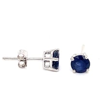 10K White gold Sapphire stud earrings