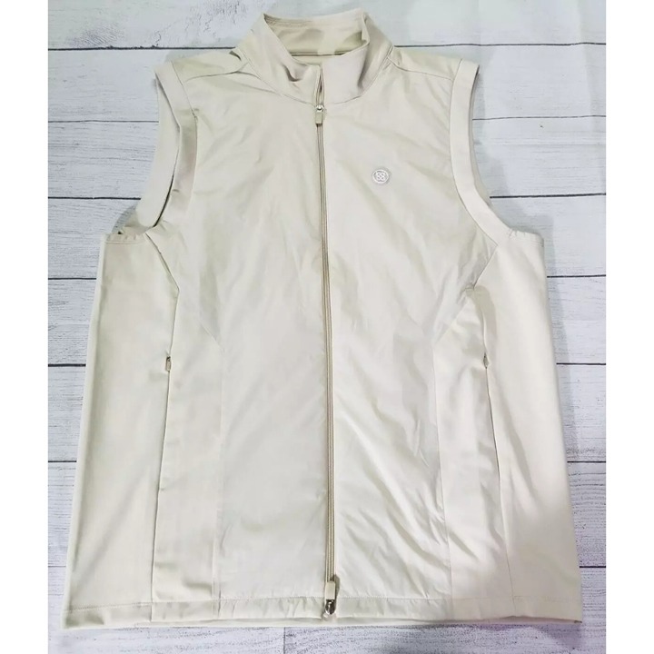 G/FORE Performer Water/Wind Resistant Vest Mens Size XL - Stone NWOT