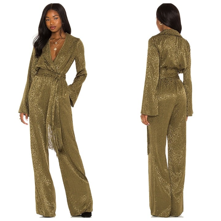House of Harlow 1960 xREVOLVE Rossi Jumpsuit - Olive Green
