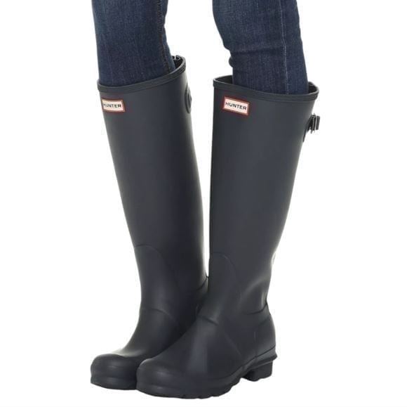 Hunter Original Grey Tall Rain Boots Size 10