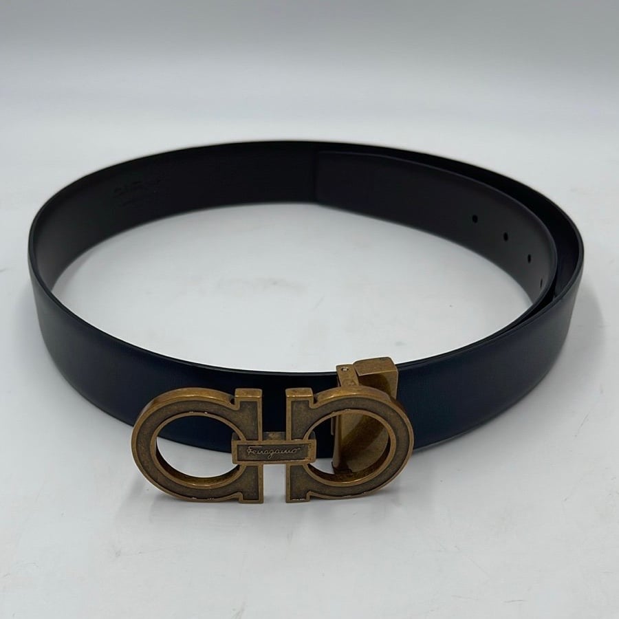 Salvatore Ferragamo Brown Leather Belt Size 30-32 Inches