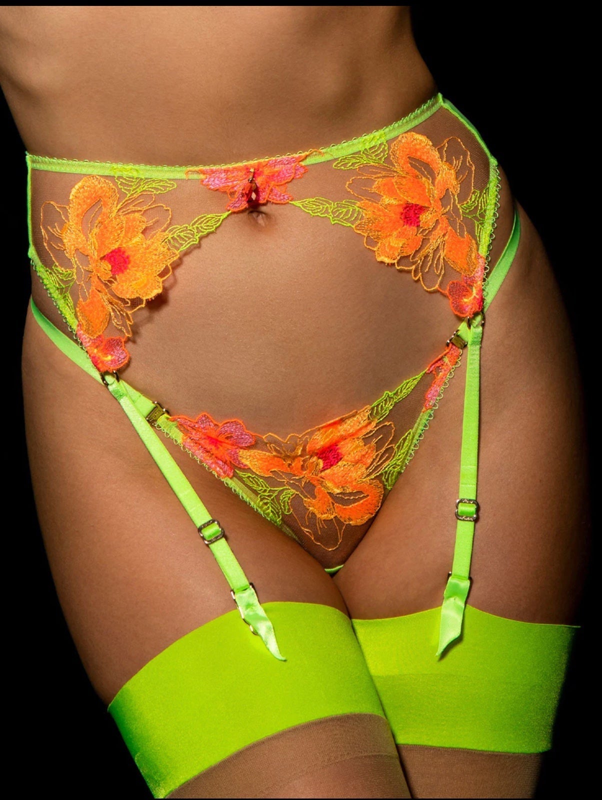Honey Birdette CHRISTINE YELLOW SUSPENDER