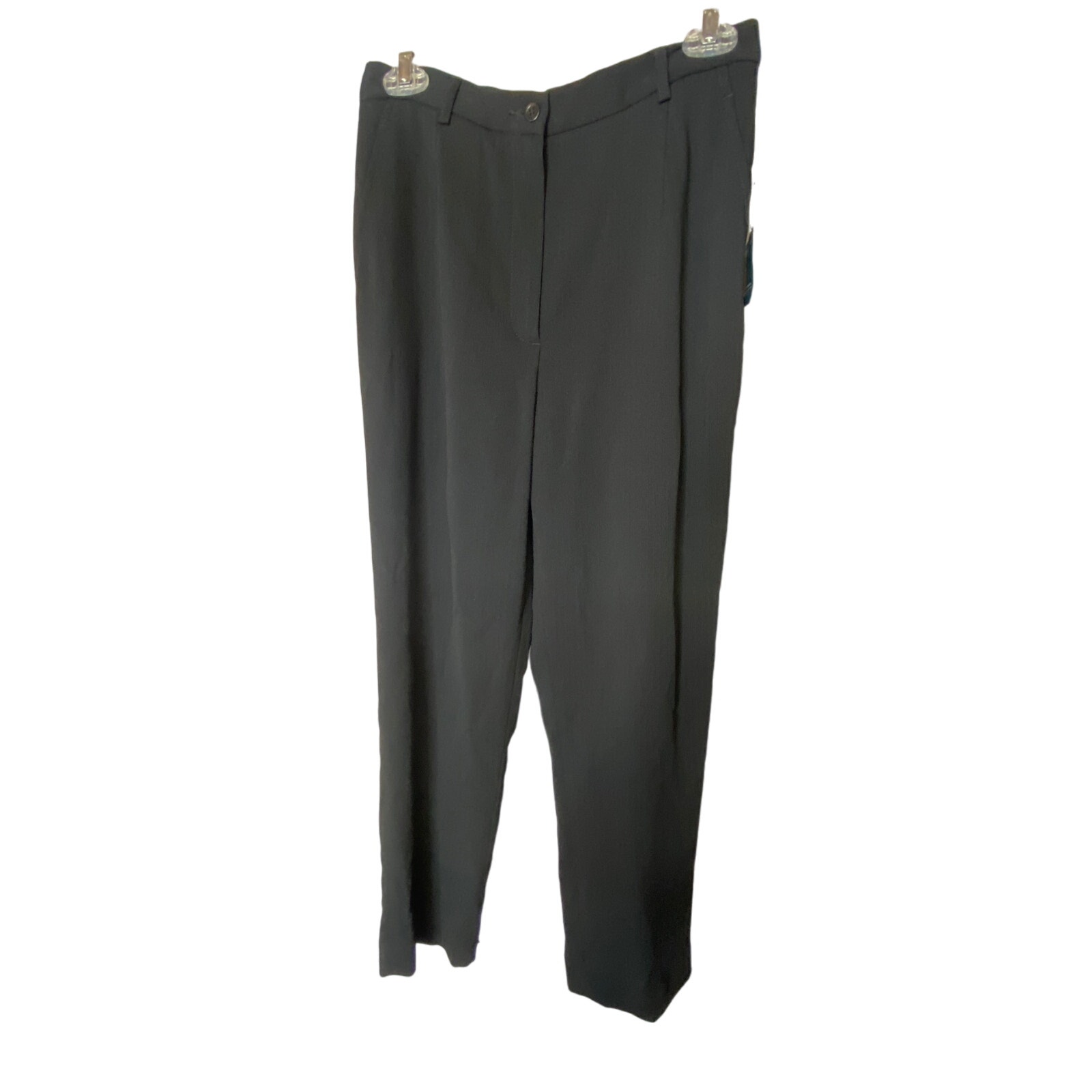 Garfield & Marks Petite Women's Size 8 Dress Pants Black Relaxed Fit Stretch NWT