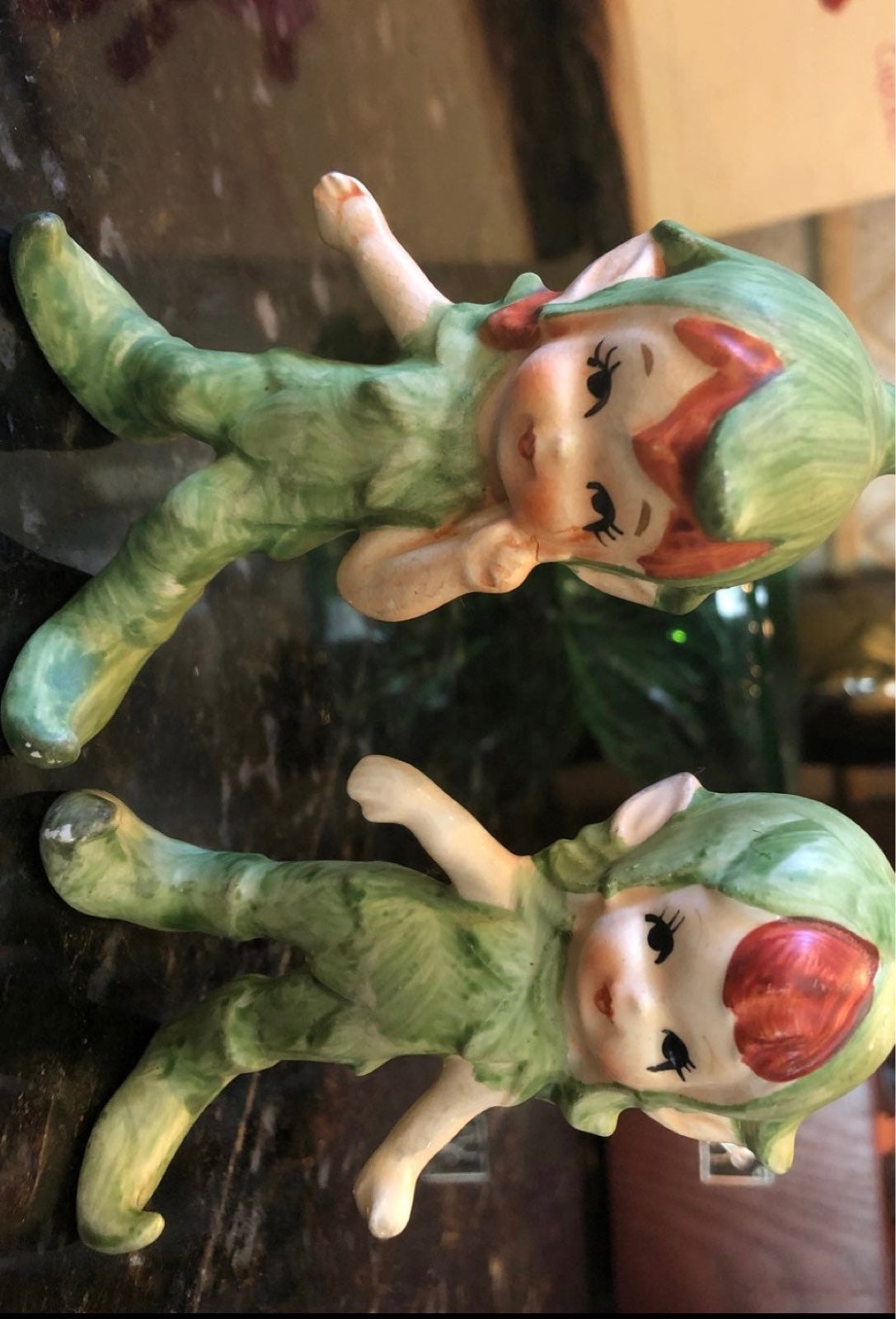 Vintage pair Japanese pixie elves