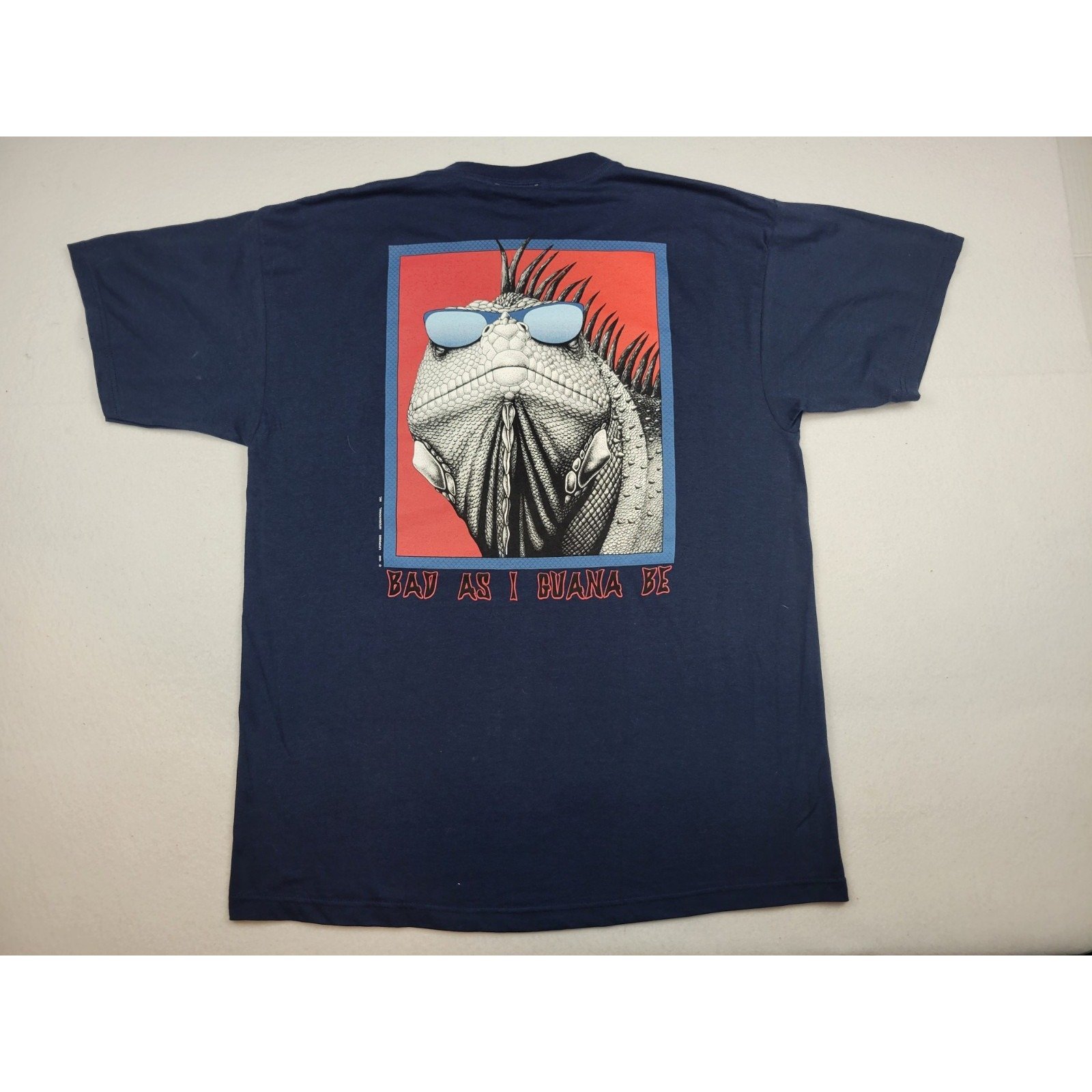 NWT Vintage 1998 Iguana Lifeforms International Inc. Bad As I Guana Be Shirt XL