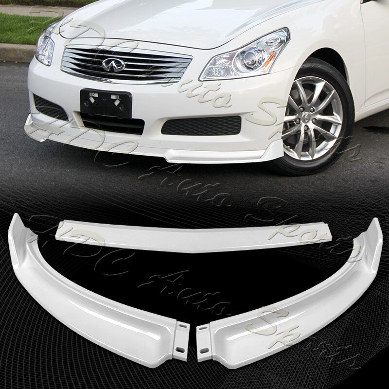 For 2007-2009 Infiniti G35 G37 4DR GT-Style Painted WH Front Bumper Spoiler Lip