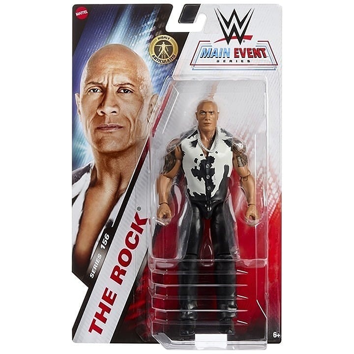 The Rock - WWE Main Event 156 Mattel Toy Wrestling Action FigureThe Rock - WWECK