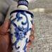 Ralph Lauren Mandarin Blue 10.5 “ Pillar Ceramic Candle Holder