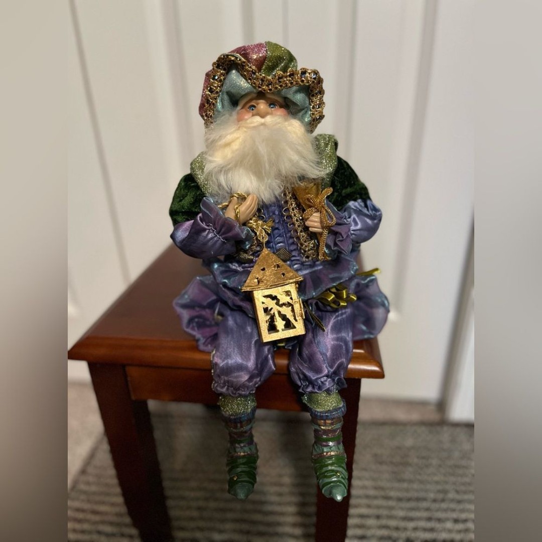 Rare! House Of Lloyd Santa Elf Bell Lantern Posable Figurine Collectible