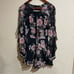 Bardot Black Floral Chiffon Long Sleeve Romper