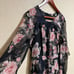 Bardot Black Floral Chiffon Long Sleeve Romper