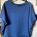 Frank & Eileen Olive Cotton French Terry Capelet One Size NWT Atlantic Blue One