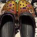 Disney Hocus Pocus Crocs-M9 W11 Orange & Purple Glitter Limited Edition & Charms