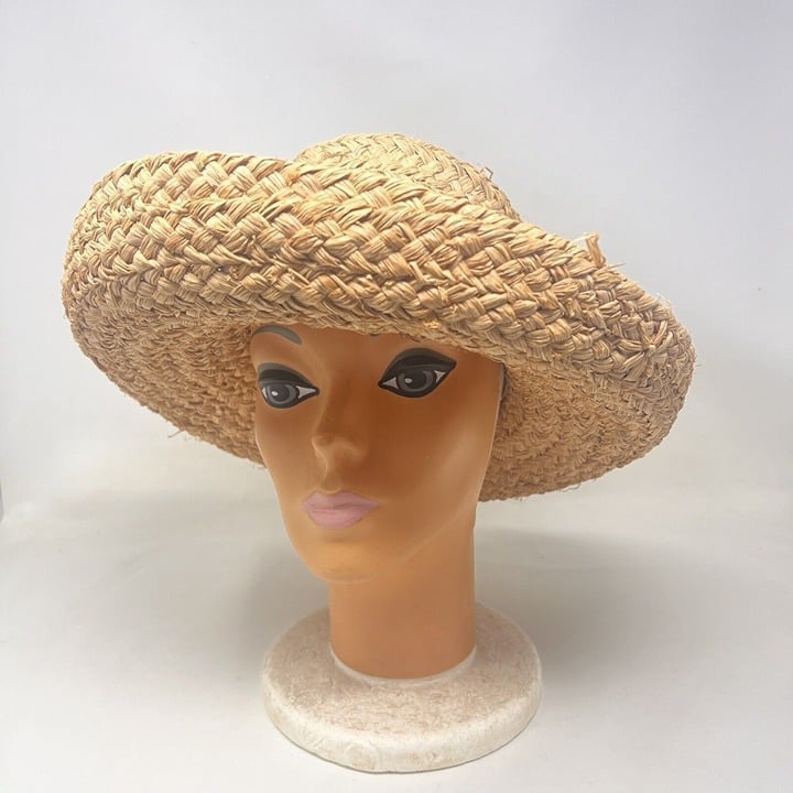 Helen Kaminski 100% Straw Brim Sun Hat One Size Fits All Australia