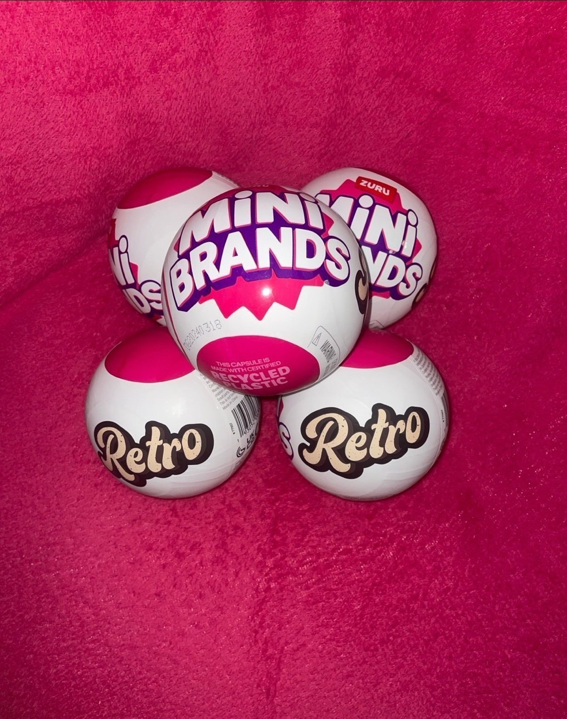 Zuru Mini Brands RETRO Bundle LOT of (5) Balls