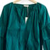 Ulla Johnson Concetta Cotton Blouse, Size 2, Color Verdigris, puff sleeves, NWT