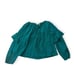 Ulla Johnson Concetta Cotton Blouse, Size 2, Color Verdigris, puff sleeves, NWT