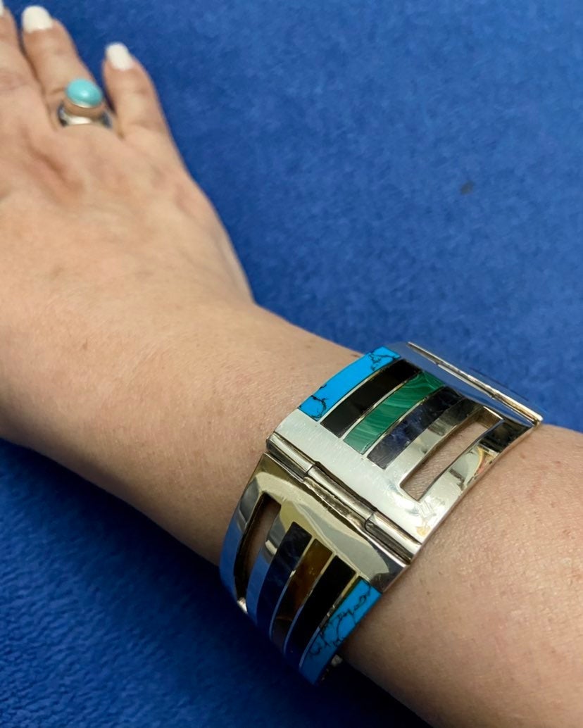 91 Grams! Taxco Silver 950 Link Bracelet