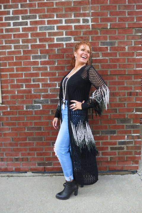 Women's Crochet Duster Sweaters - LA Fashion Market (2) SM., (2) MED NEW!