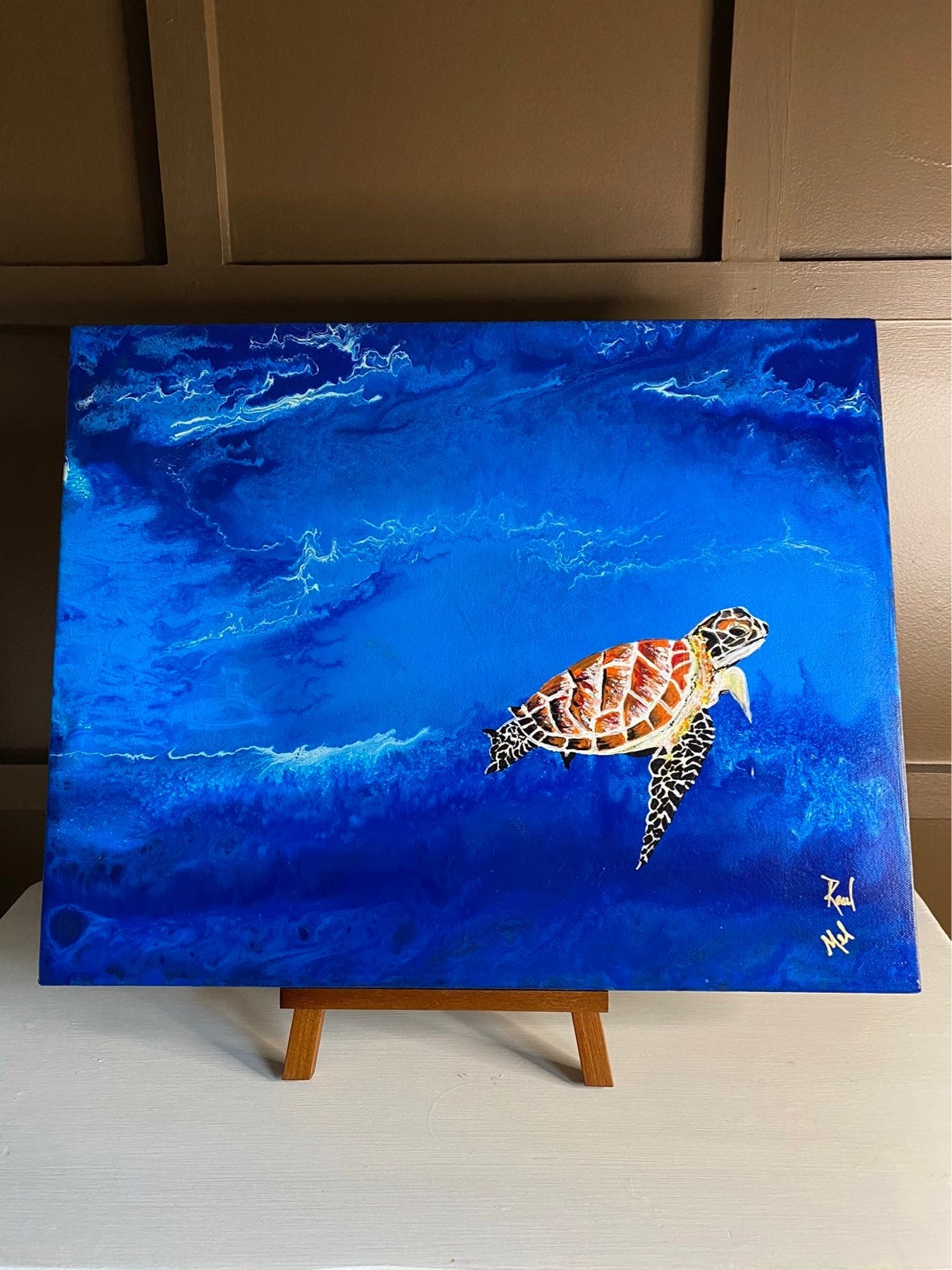 Fluid Art on Canvas
