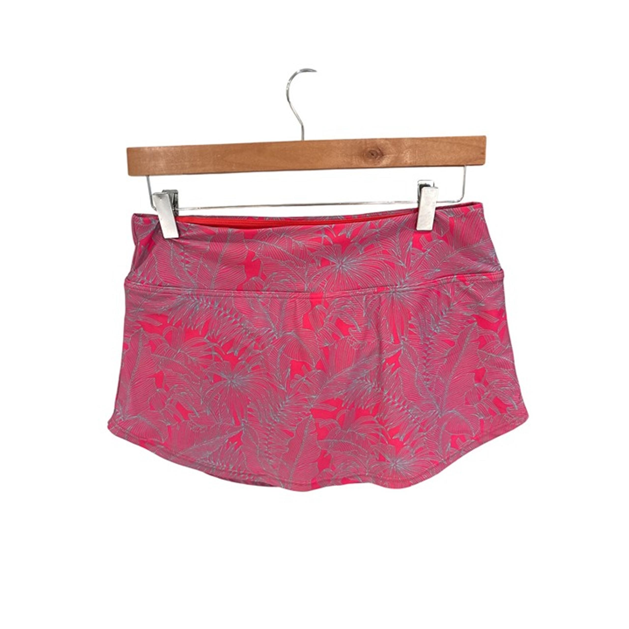PrAna Womens Tropical Pink Athletic Skirt M Recycled Nylon Blend Eco-Friendly