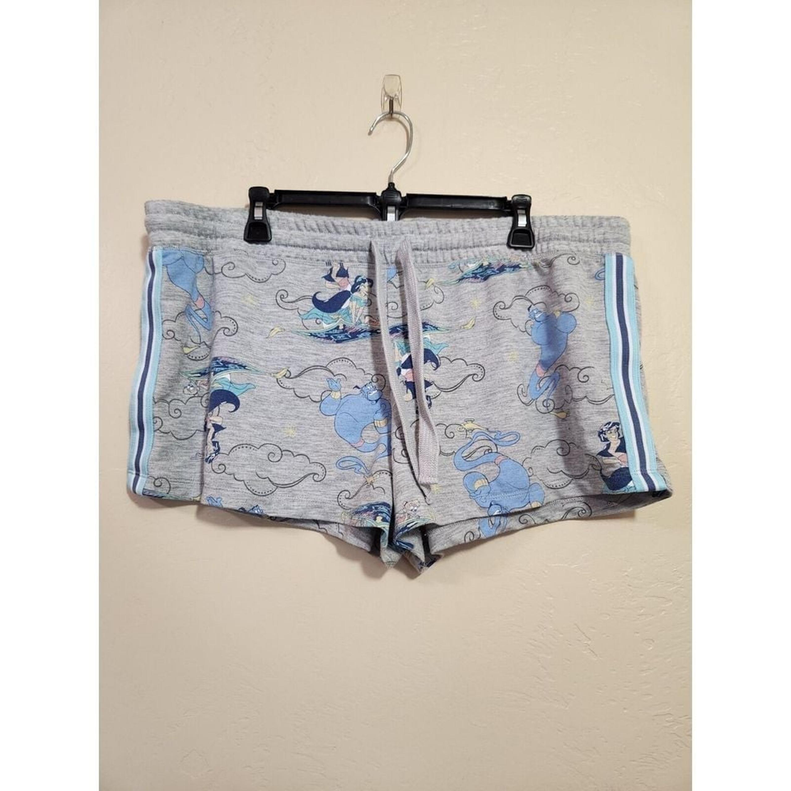 Disney Aladdin Lounge Sleep Shorts Size XL Grey
