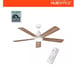 NEW 52 WHITE SMART CEILING FAN W/ COLOR CHANGING LED LIGHT REMOTE GOOGLE ALEXA