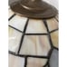 Antique Stained Glass Leaded Lamp and Shade Double Light