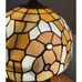 Antique Stained Glass Leaded Lamp and Shade Double Light
