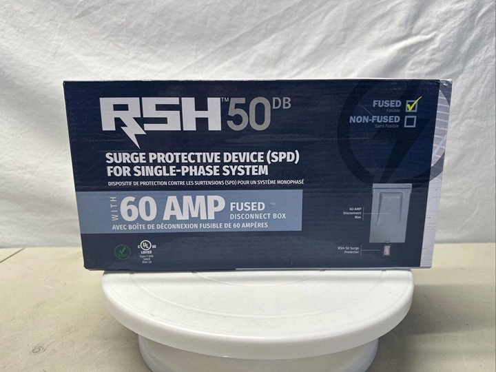Rectorseal 60A Fused A/C Disconnect w/Top Open & RSH-50 Surge Protective W/ Box