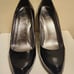 Coach Black Patent Leather Cone Heel Pumps sz.9.5 Ret 265 Worn Once!