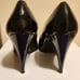 Coach Black Patent Leather Cone Heel Pumps sz.9.5 Ret 265 Worn Once!